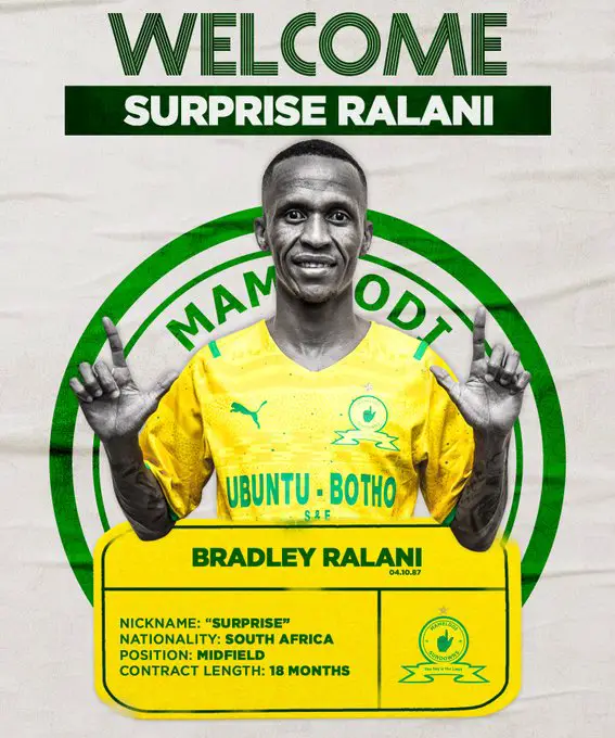 Amethyst Bradley Ralani Salary at Mamelodi Sundowns 2022