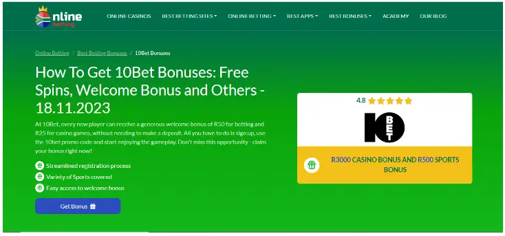 How To Get Promo Code On 10bet Casino Free Bonus?