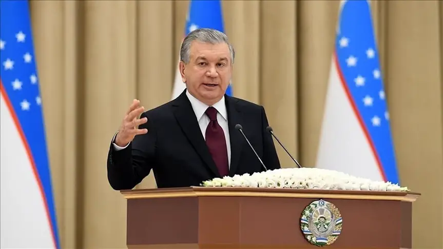 The President of Uzbekistan Shavkat Mirziyoyev